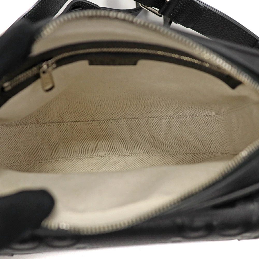 Gucci Jumbo GG Crossbody Bag Leather Black Shoulder